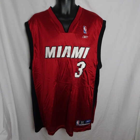 Reebok NBA Miami 3 Wade Jersey  Size XL - Picture 1 of 11